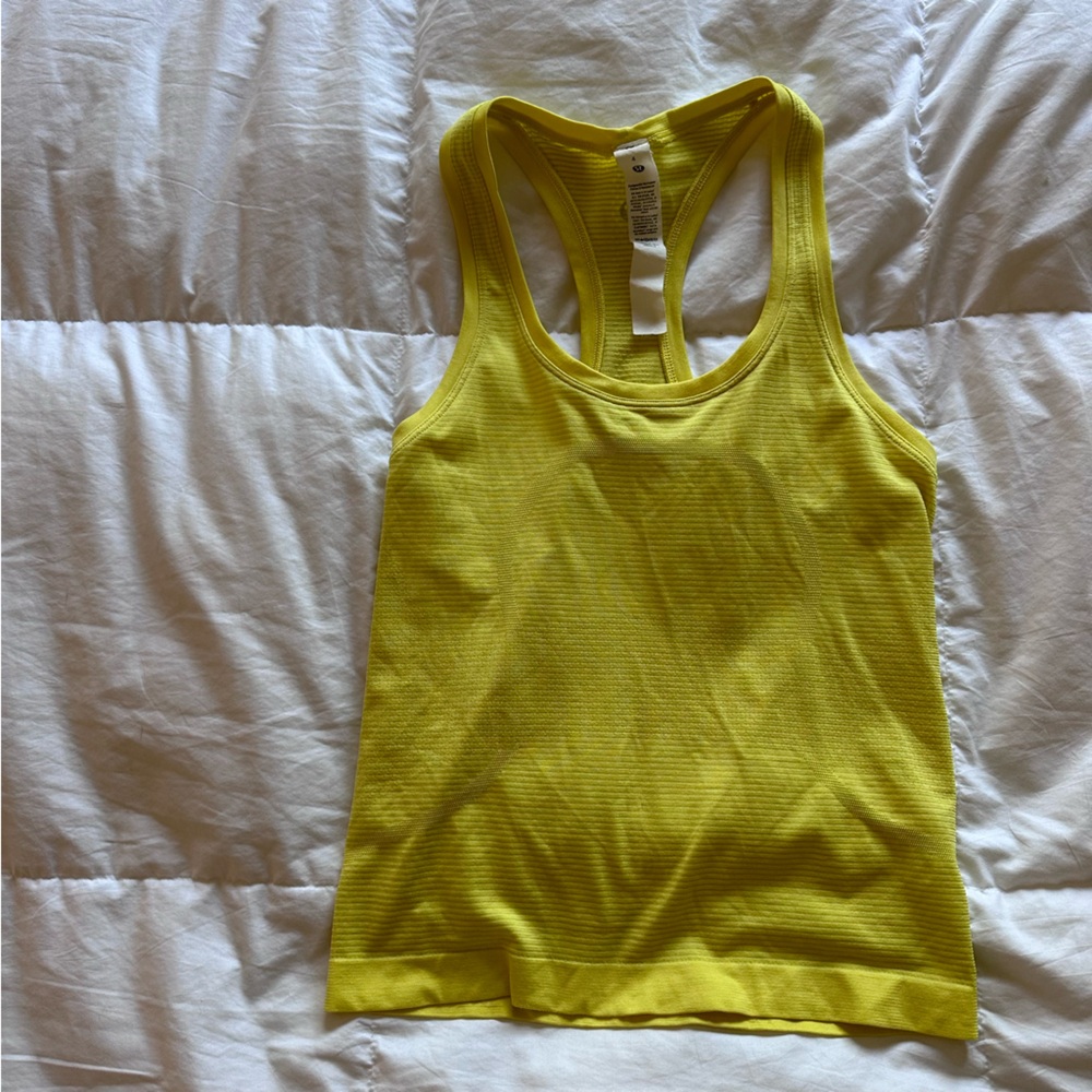 Lululemon yellow tank, size 4
